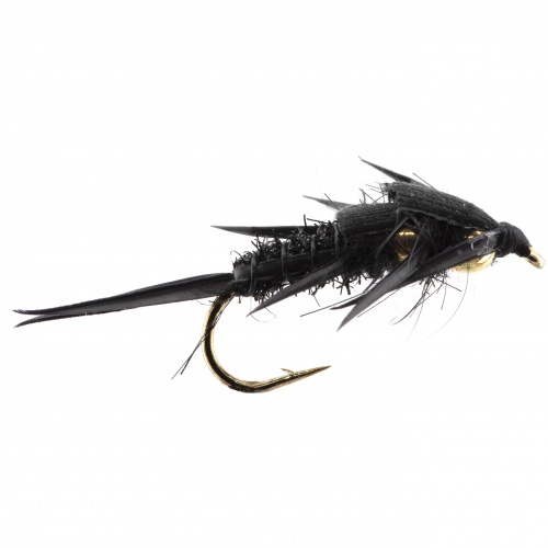 The Essential Fly Black Biot Creeper Fishing Fly